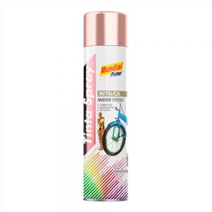 TINTA SPRAY METALICA ROSE 400ML/240G MUNDIAL