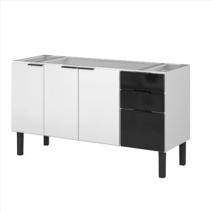 GABINETE ACO FLORATA P/ PIA 1.50 PRETO HB