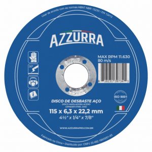 DISCO DESBASTE 4.1/2"X1/4X22.2 AZZURRA