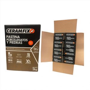 REJUNTE PORCELANATOS E PEDRAS MARROM CAFE CERAMFIX CX/16KG