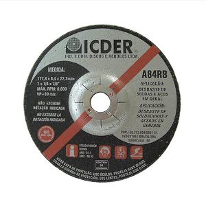 DISCO DESBASTE 4.1/2"X1/4X7/8 ICDER A82RB