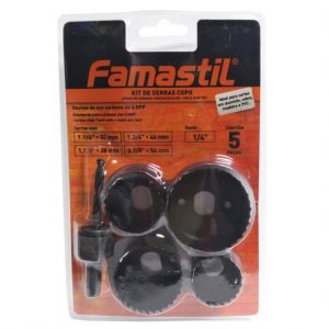 JOGO SERRA COPO 5PC C/HASTE FAMASTIL F6930