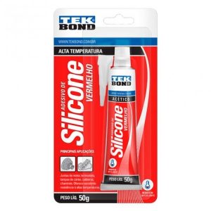 SILICONE ACETICO ALT TEMP VERMELHO 50G TEKBO