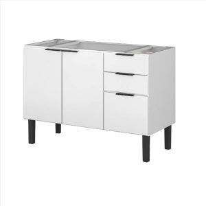 GABINETE ACO FLORATA P/ PIA 1.20 BRANCO HB