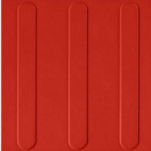 PISO TATIL DIRECIONAL 25X25X2.0 VERMELHO