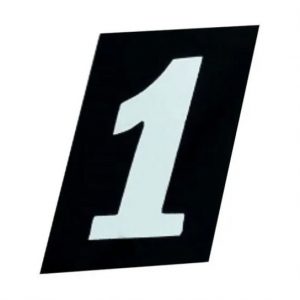 NUMERO RESIDENCIAL VIDRO C/ DUPLA FACE 1