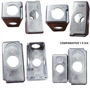 CONDULETE MULTIPLO S/TAMPA ALUM X1 200/023 TRAMONTINA