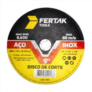 DISCO CORTE INOX 9X1.9MMX22MM FERTAK 2919