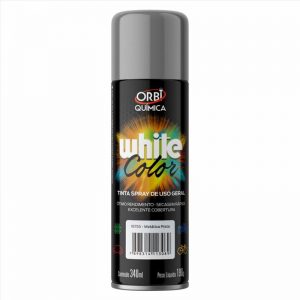 TINTA SPRAY PRATA METALICO 190G/340ML ORBI 18755