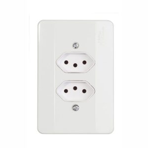 TOMADA DUPLA 2P+T 20A 4X2 BR MEC 39161