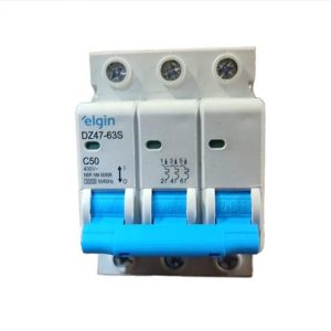 DISJUNTOR ELGIN DIN TRIPOLAR 3X50A 3050