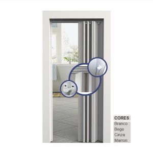 PORTA SANFONADA 2100X800 CINZA VITESSE