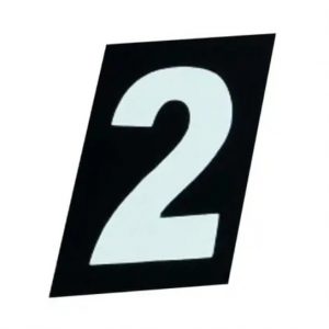 NUMERO RESIDENCIAL VIDRO C/ DUPLA FACE 2