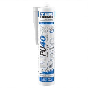 SILICONE PU40 FIX BRANCO 387G/280ML TEKBOND