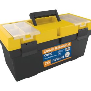 CAIXA FERRAMENTA PLASTICA 19.5 METASUL PTA/AM