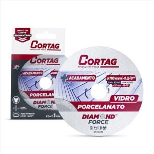 DISCO DIAMANT PORCELANATO/VIDRO 4.1/2 CORTAG 62796