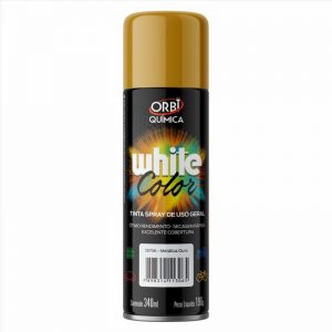 TINTA SPRAY OURO METALICO 190G/340ML ORBI 18756
