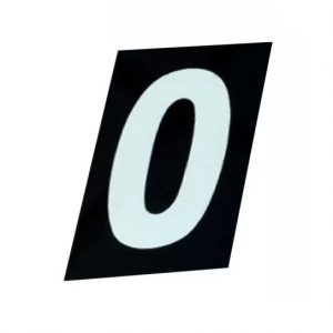 NUMERO RESIDENCIAL VIDRO C/ DUPLA FACE 0