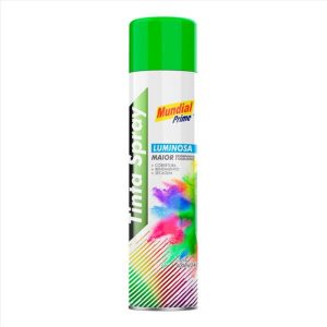 TINTA SPRAY LUMINOSA VERDE 400ML/240G MUNDIAL