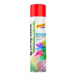 TINTA SPRAY LUMINOSA VERMELHO 400ML/240G MUNDIAL